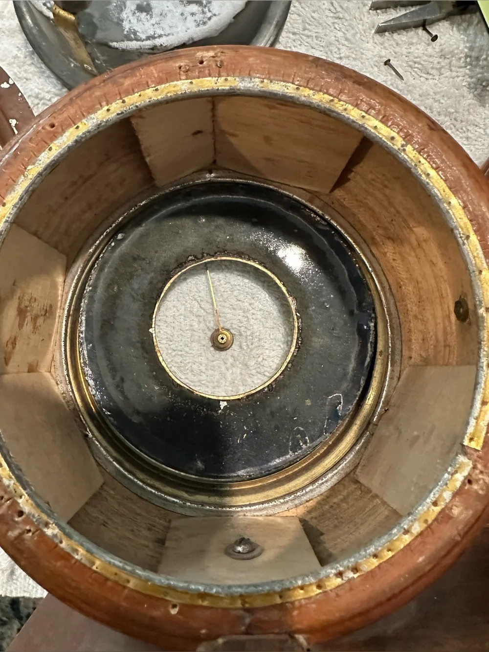 Antique Junghans Mantel Clock & Barometer, circa 1890's